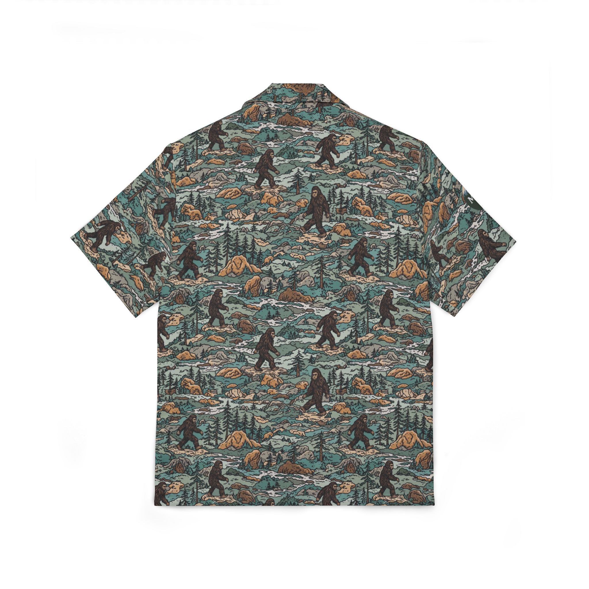 Squatch Camo Short Sleeve Hiking Shirt