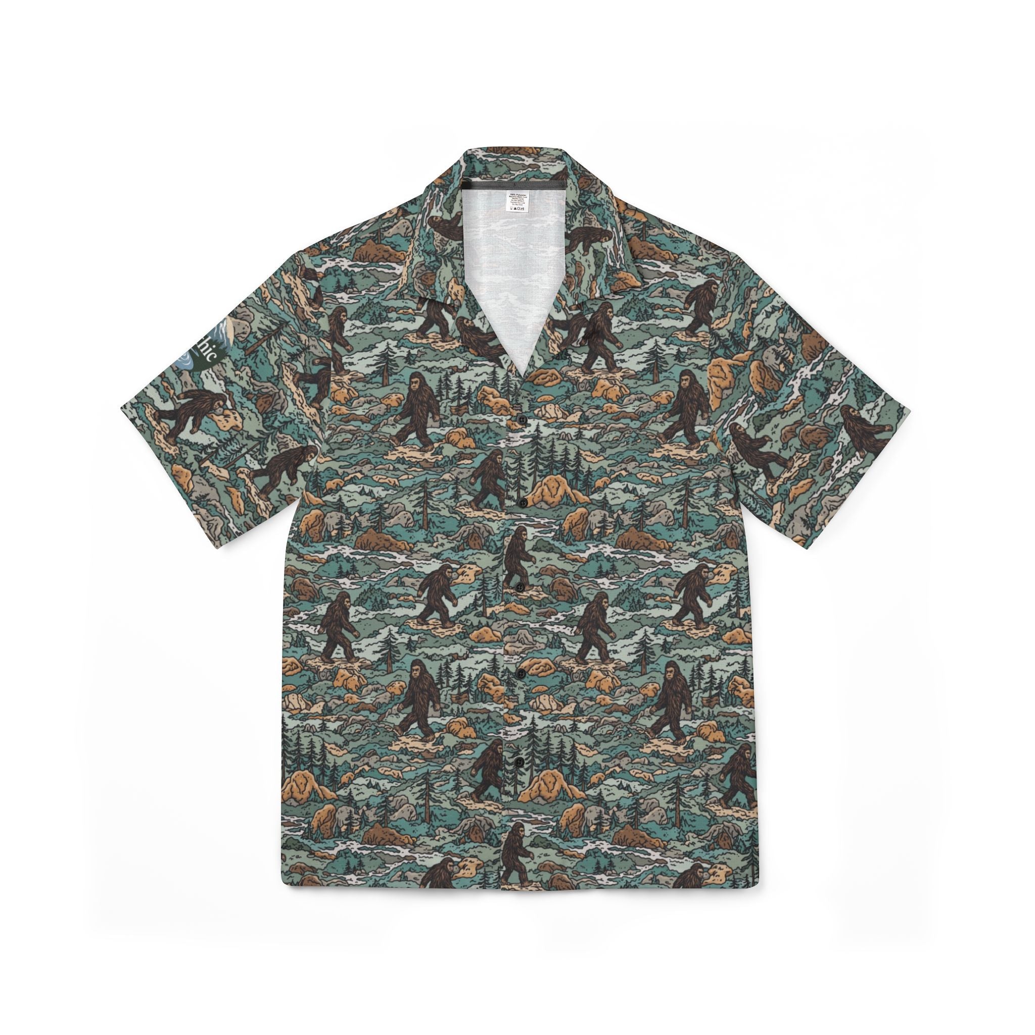 Squatch Camo Short Sleeve Hiking Shirt