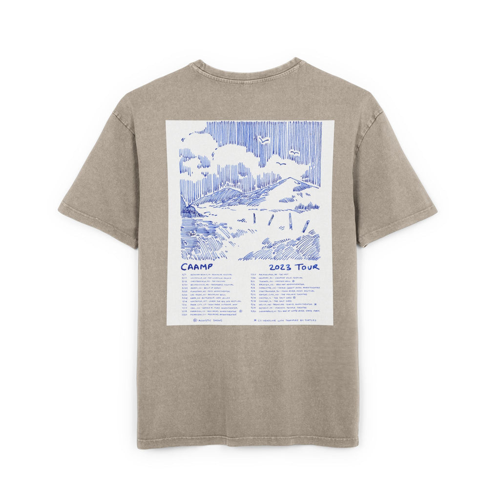 Acid Wash Tour Tee — 'Caamp 2023 Tour' Vintage Band Shirt