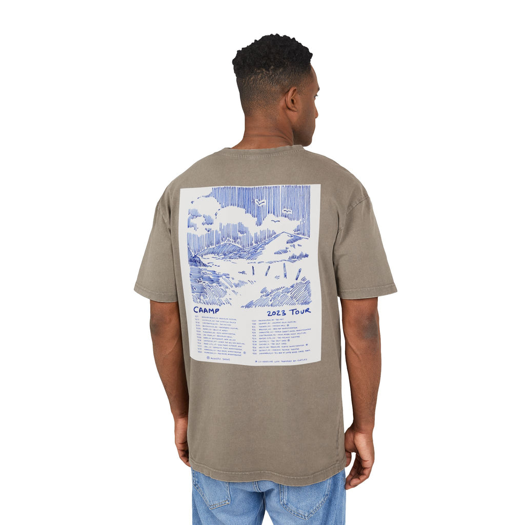 Acid Wash Tour Tee — 'Caamp 2023 Tour' Vintage Band Shirt