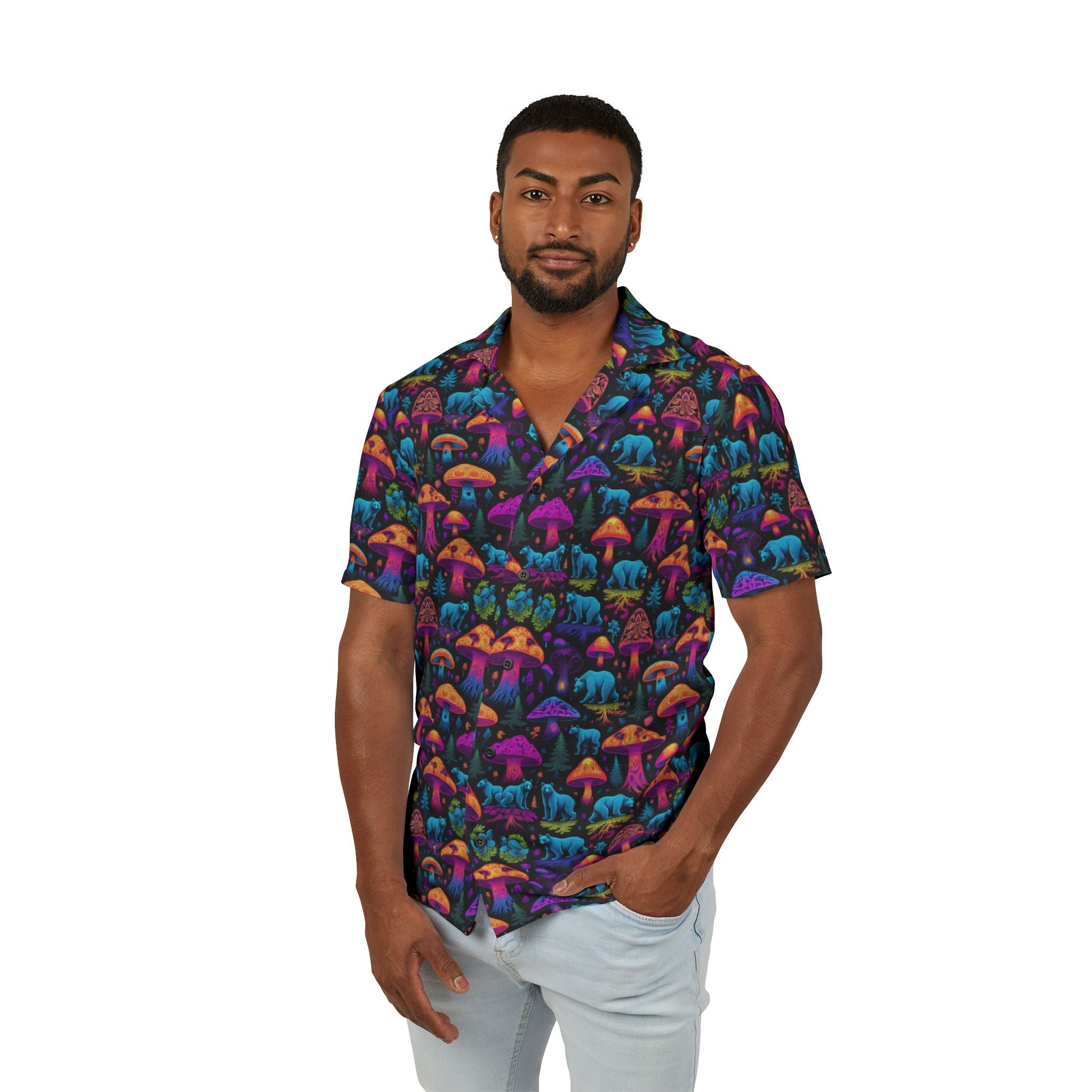 Glowing Bears Short Sleeve Hiking Shirt